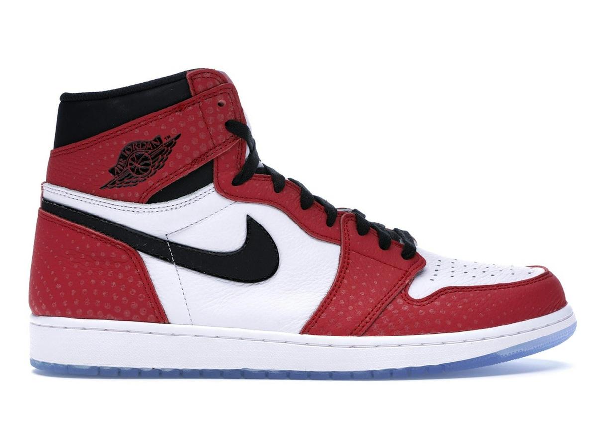 Jordan 1 Retro High Spider-Man Origin Story Gym Red 555088-602 - savito