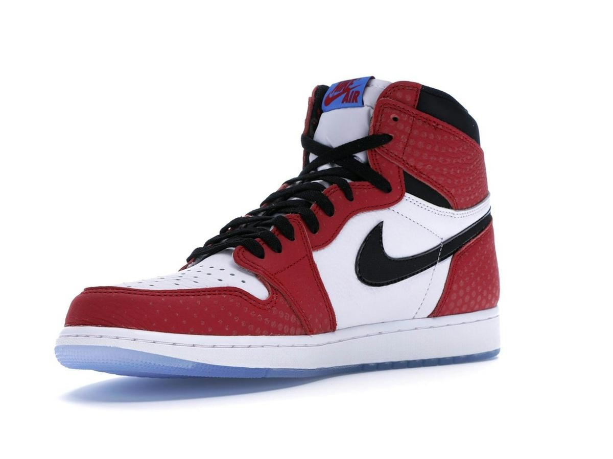 Jordan 1 Retro High Spider-Man Origin Story Gym Red 555088-602 - savito