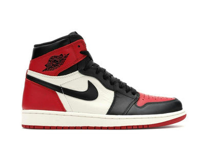 Jordan 1 Retro High Bred Toe Gym Red Black Sneakers 555088-610 - savito
