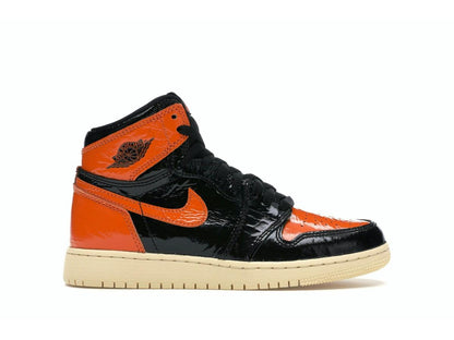 Jordan 1 Retro High Shattered Backboard 3 (GS) Black Starfish 575441-028 - savito