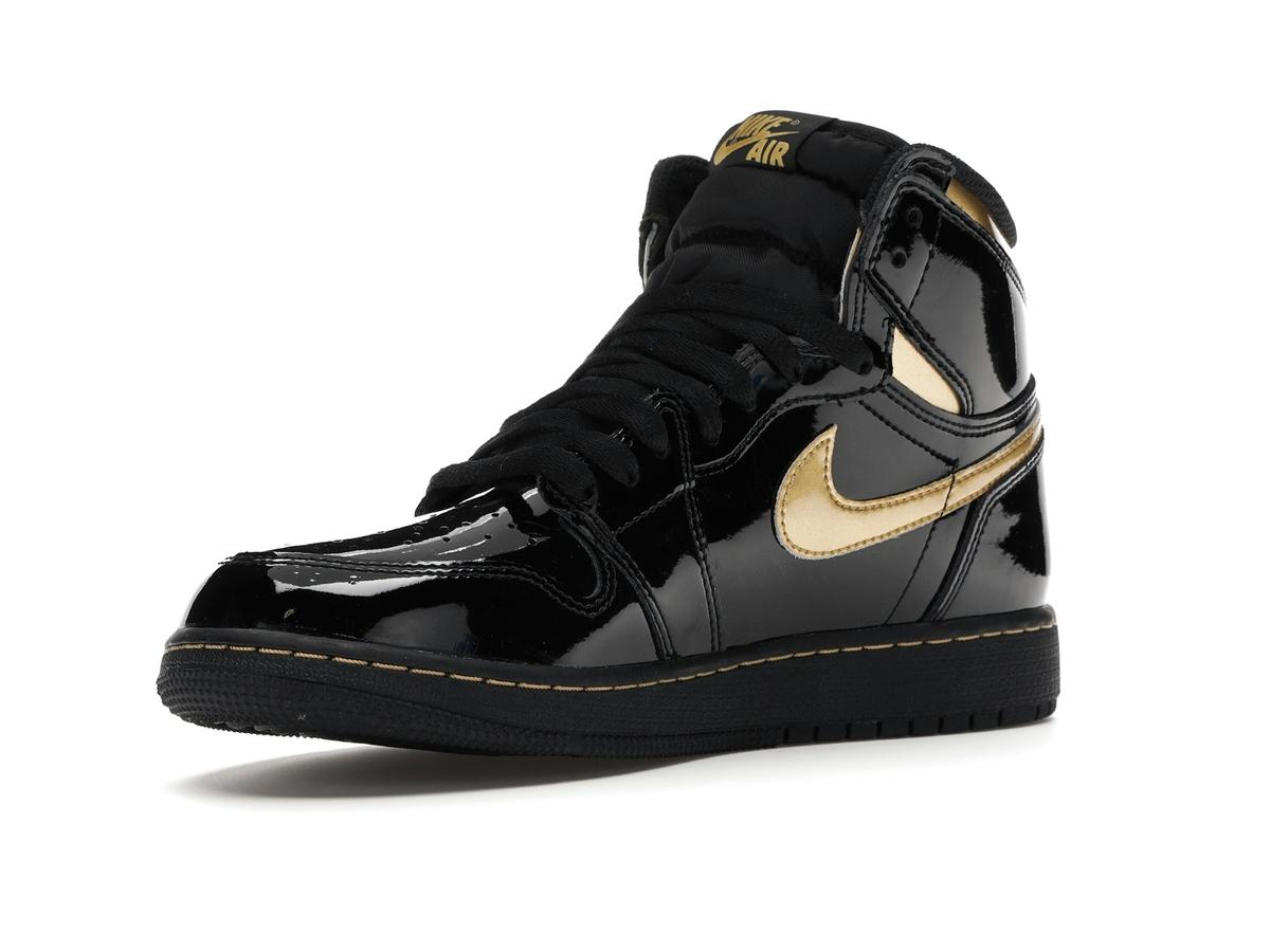 Jordan 1 Retro High Black Metallic Gold (2020) (GS) - savito