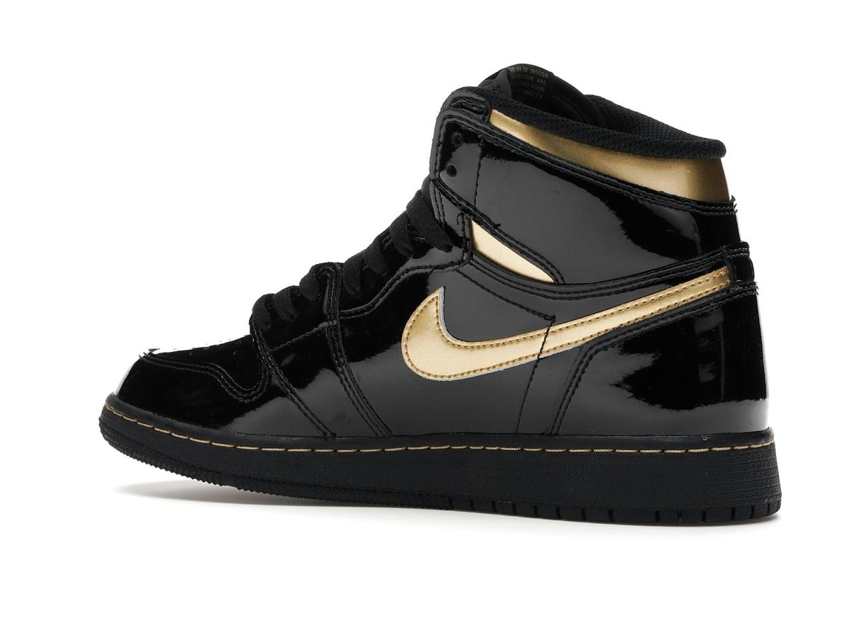 Jordan 1 Retro High Black Metallic Gold (2020) (GS) - savito