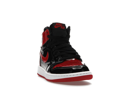 Jordan 1 Retro High OG Patent Bred GS Patent Leather Sneakers 575441-063 - savito