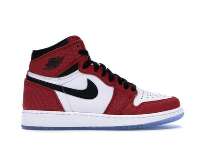 Jordan 1 Retro High Spider-Man Origin Story (GS) Gym Red 575441-602 - savito