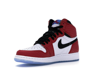 Jordan 1 Retro High Spider-Man Origin Story (GS) Gym Red 575441-602 - savito