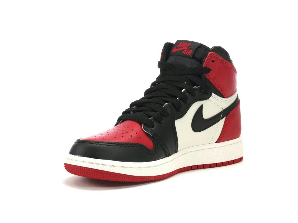 Jordan 1 Retro High Bred Toe (GS) Gym Red Black Summit White 575441-610 - savito