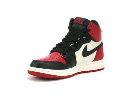 Jordan 1 Retro High Bred Toe (GS) Gym Red Black Summit White 575441-610 - savito