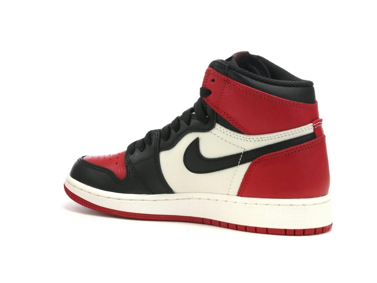 Jordan 1 Retro High Bred Toe (GS) Gym Red Black Summit White 575441-610 - savito
