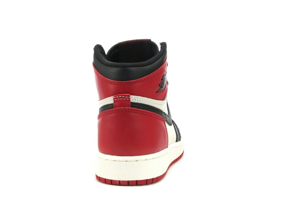 Jordan 1 Retro High Bred Toe (GS) Gym Red Black Summit White 575441-610 - savito