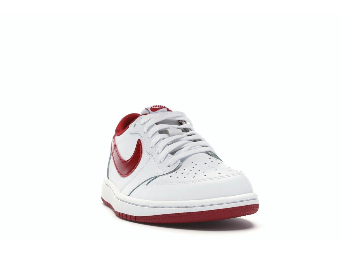 Nike Air Jordan 1 Retro Low White Varsity Red Sneakers 705329-101 - savito