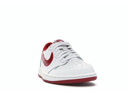 Nike Air Jordan 1 Retro Low White Varsity Red Sneakers 705329-101 - savito