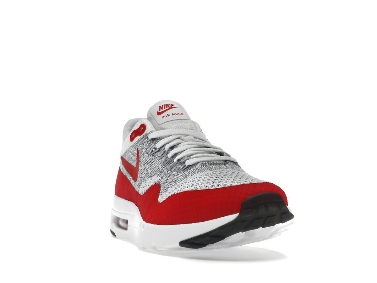 Nike Air Max 1 Flyknit OG White University Red Sneakers 843384-101 - savito