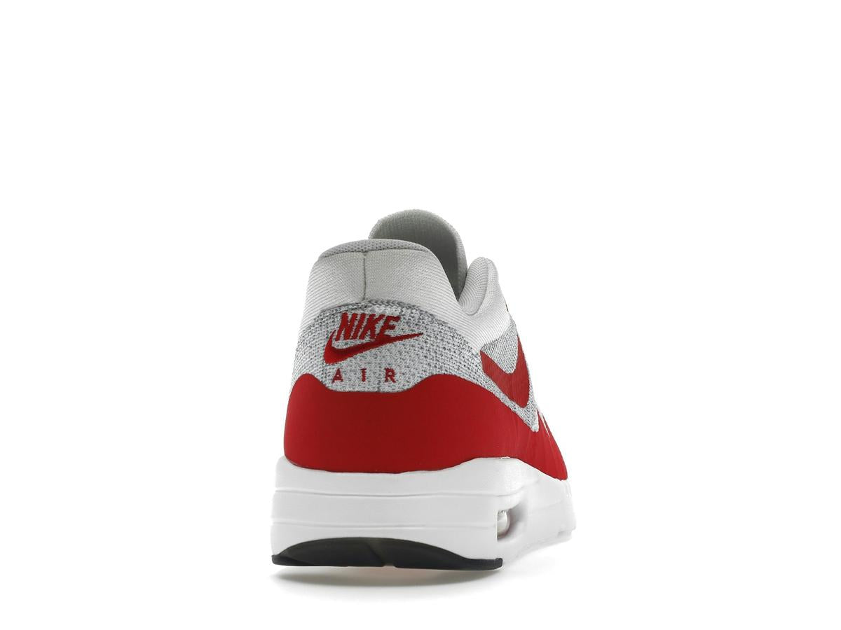 Nike Air Max 1 Flyknit OG White University Red Sneakers 843384-101 - savito