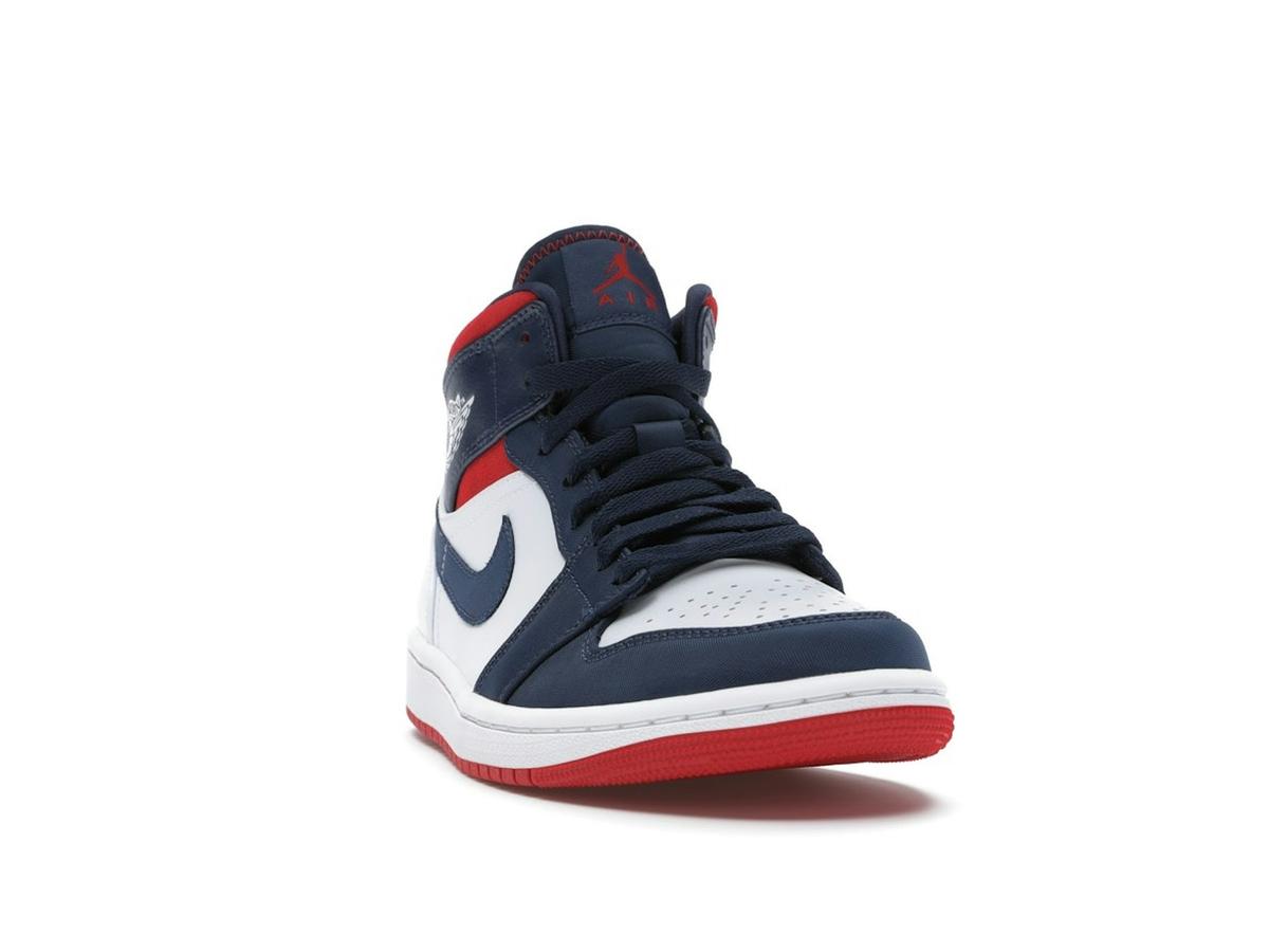 Jordan 1 Mid SE USA White Varsity Red Midnight Navy 852542-104 - savito