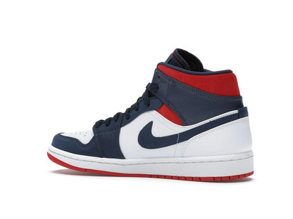 Jordan 1 Mid SE USA White Varsity Red Midnight Navy 852542-104 - savito