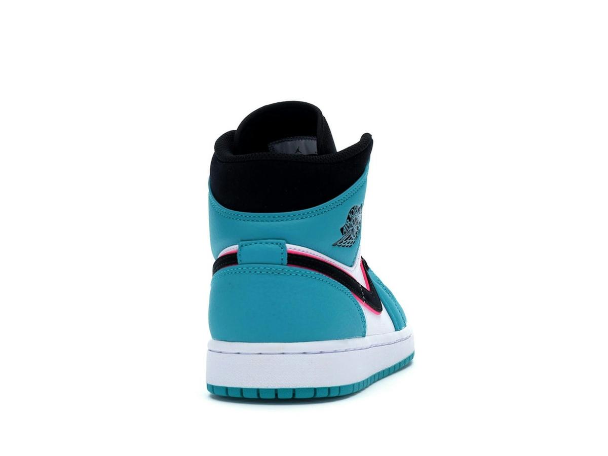 Jordan 1 Mid South Beach 852542-306 Turbo Green Black Hyper Pink Orange Peel Sneaker - savito
