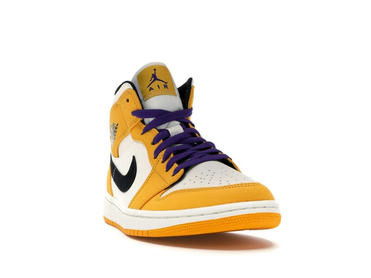 Jordan 1 Mid SE Lakers University Gold Court Purple Black 852542-700 - savito