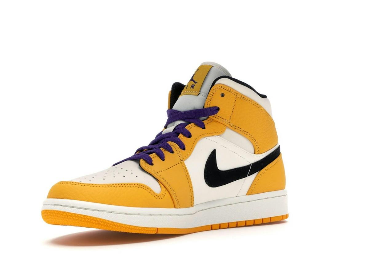 Jordan 1 Mid SE Lakers University Gold Court Purple Black 852542-700 - savito