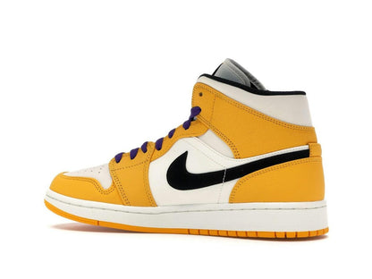 Jordan 1 Mid SE Lakers University Gold Court Purple Black 852542-700 - savito