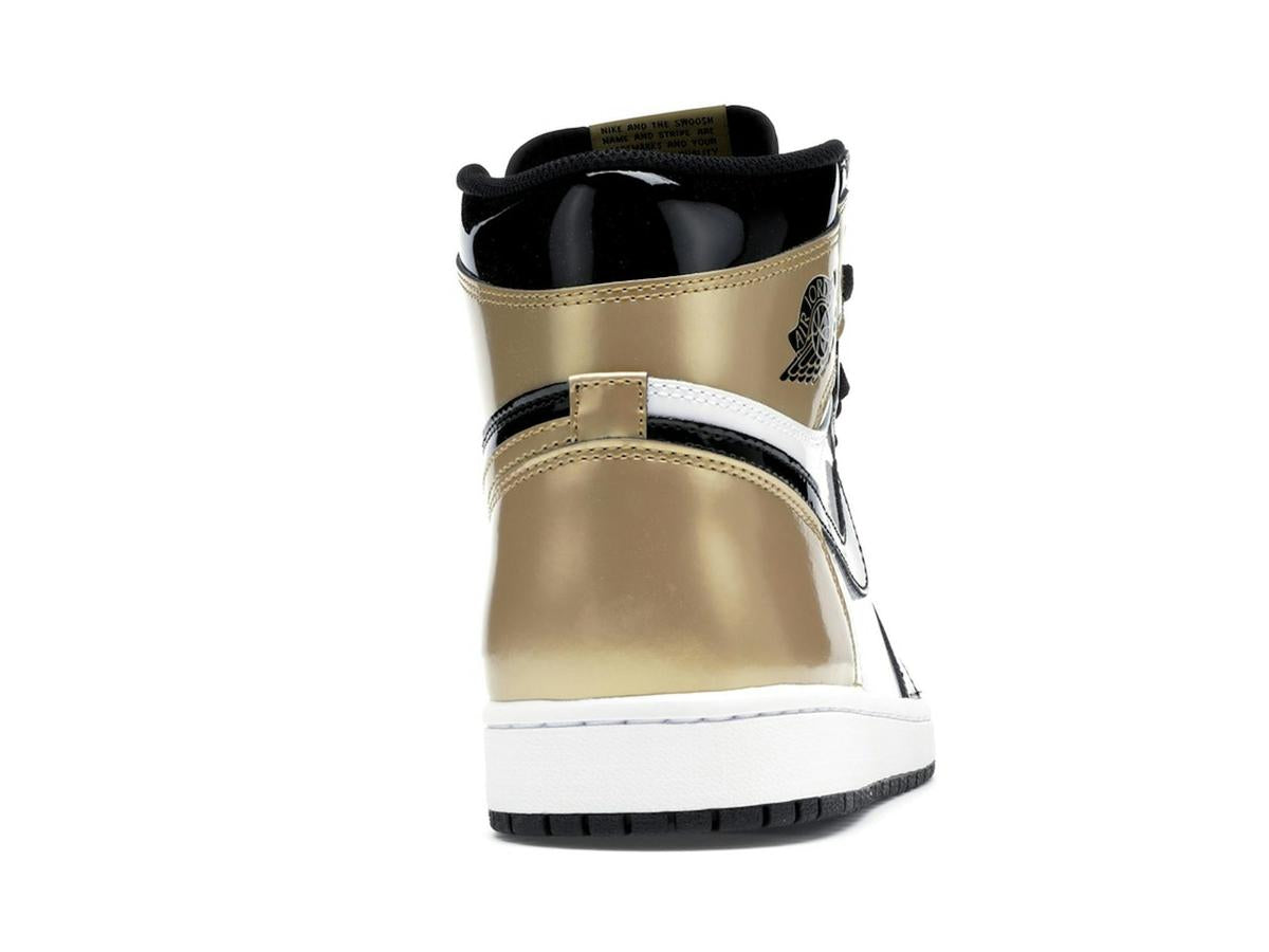 Jordan 1 Retro High NRG Patent Gold Toe Black Metallic Gold Summit White 861428-007 - savito