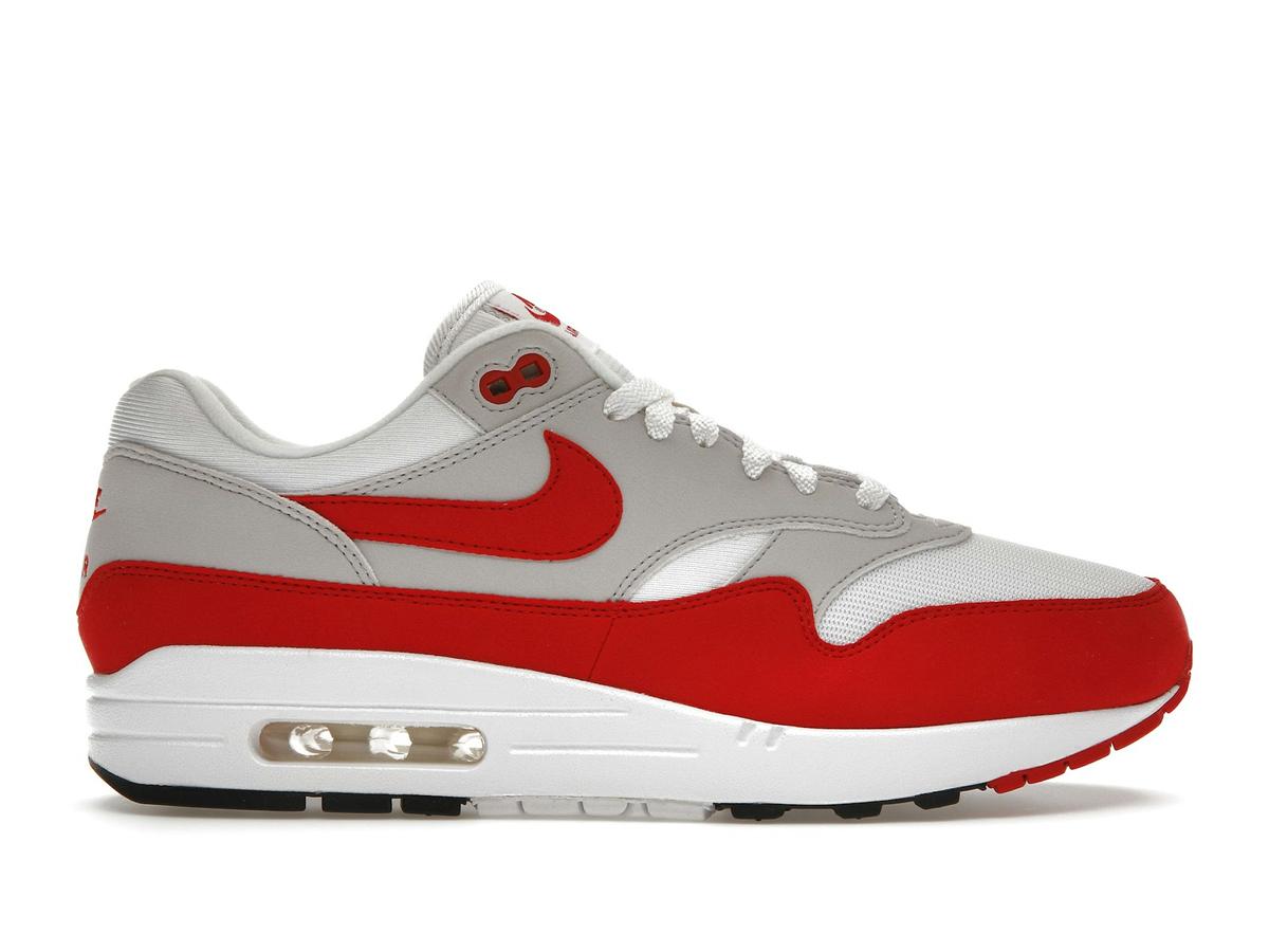 Nike Air Max 1 Anniversary Red 2017 White University Red 908375-100 - savito