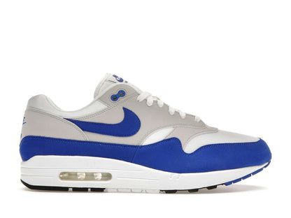 Nike Air Max 1 Anniversary Royal 2017 Men's Sneakers White Game Royal 908375-101 - savito
