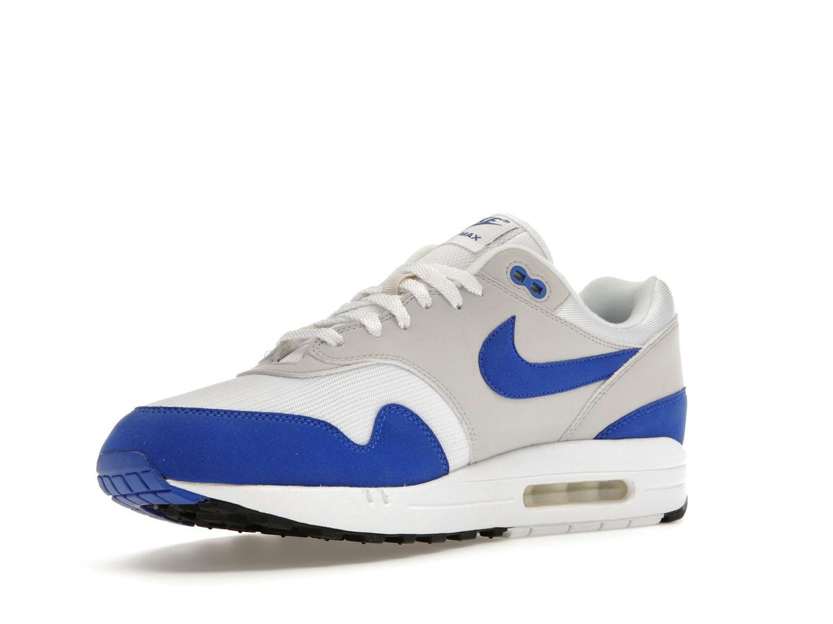 Nike Air Max 1 Anniversary Royal 2017 Men's Sneakers White Game Royal 908375-101 - savito