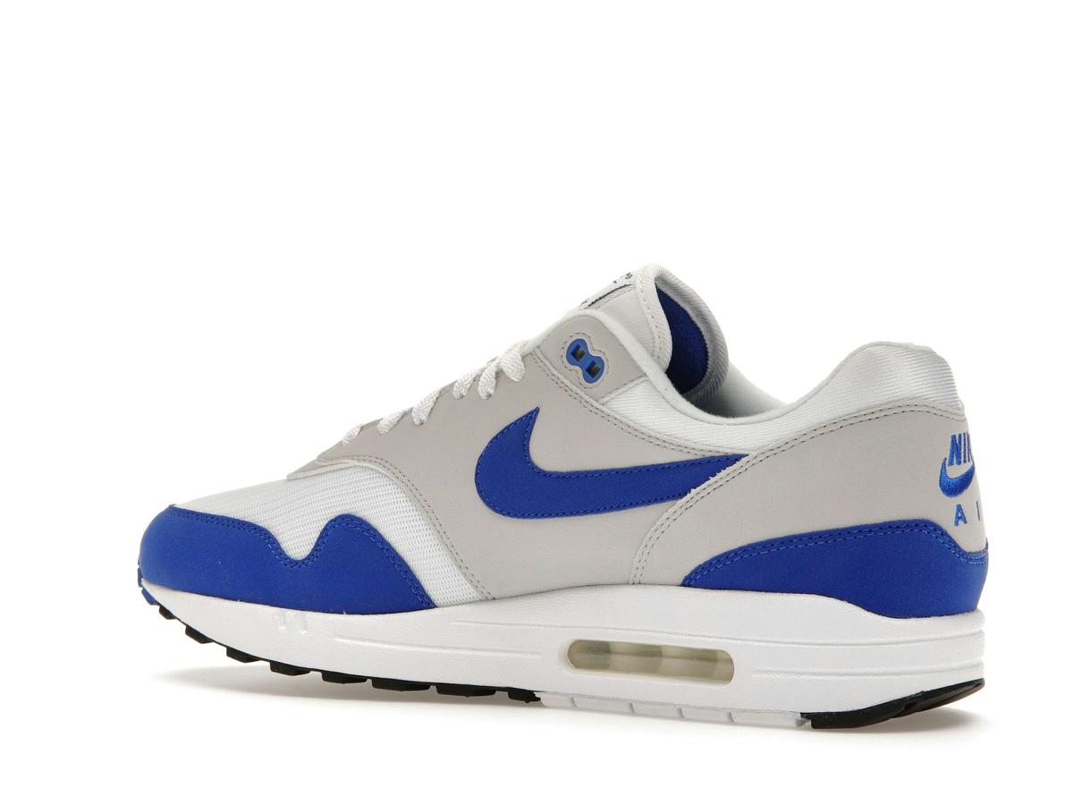 Nike Air Max 1 Anniversary Royal 2017 Men's Sneakers White Game Royal 908375-101 - savito