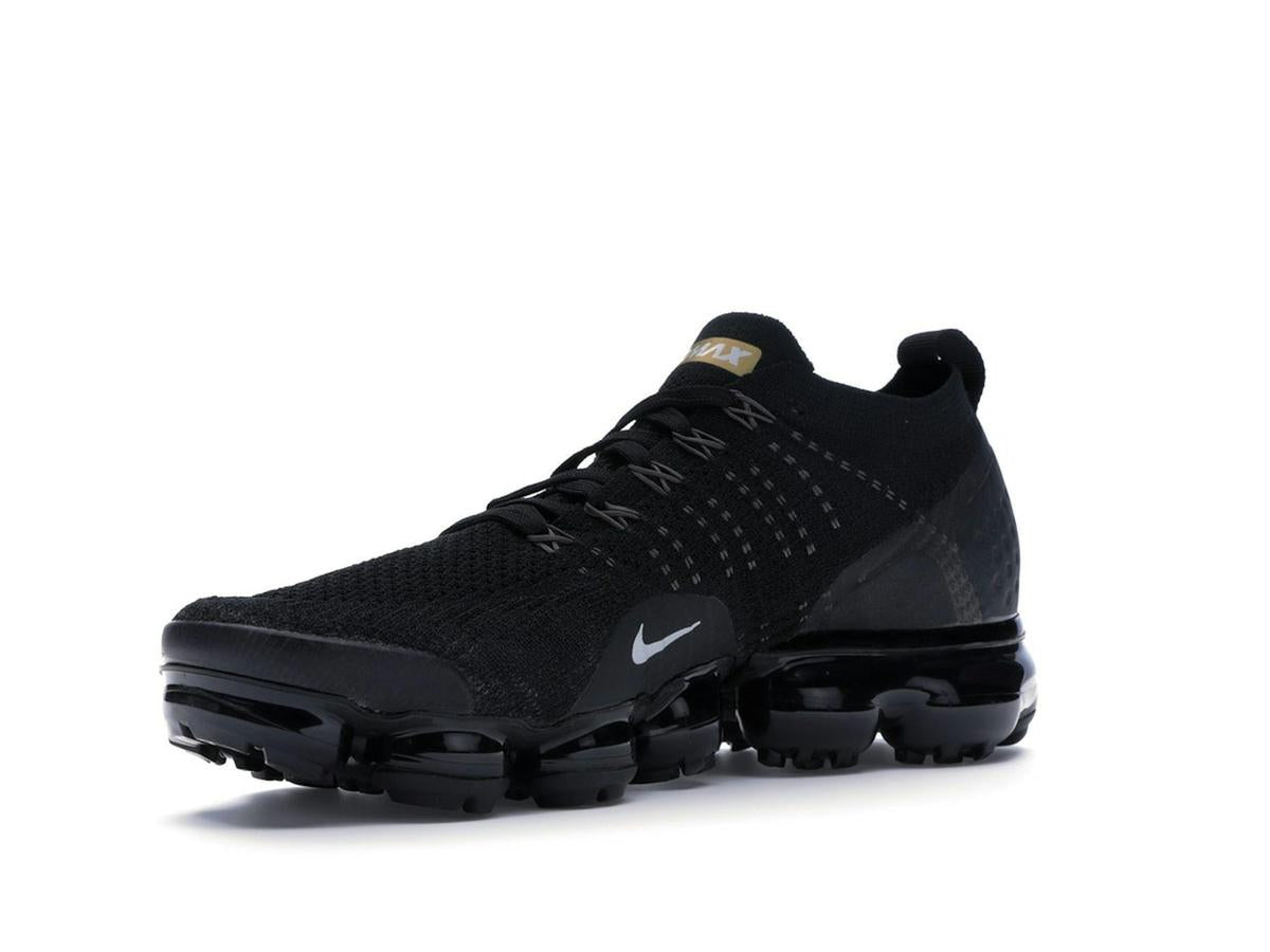 Nike Air VaporMax 2 Black Metallic Gold Women's - savito