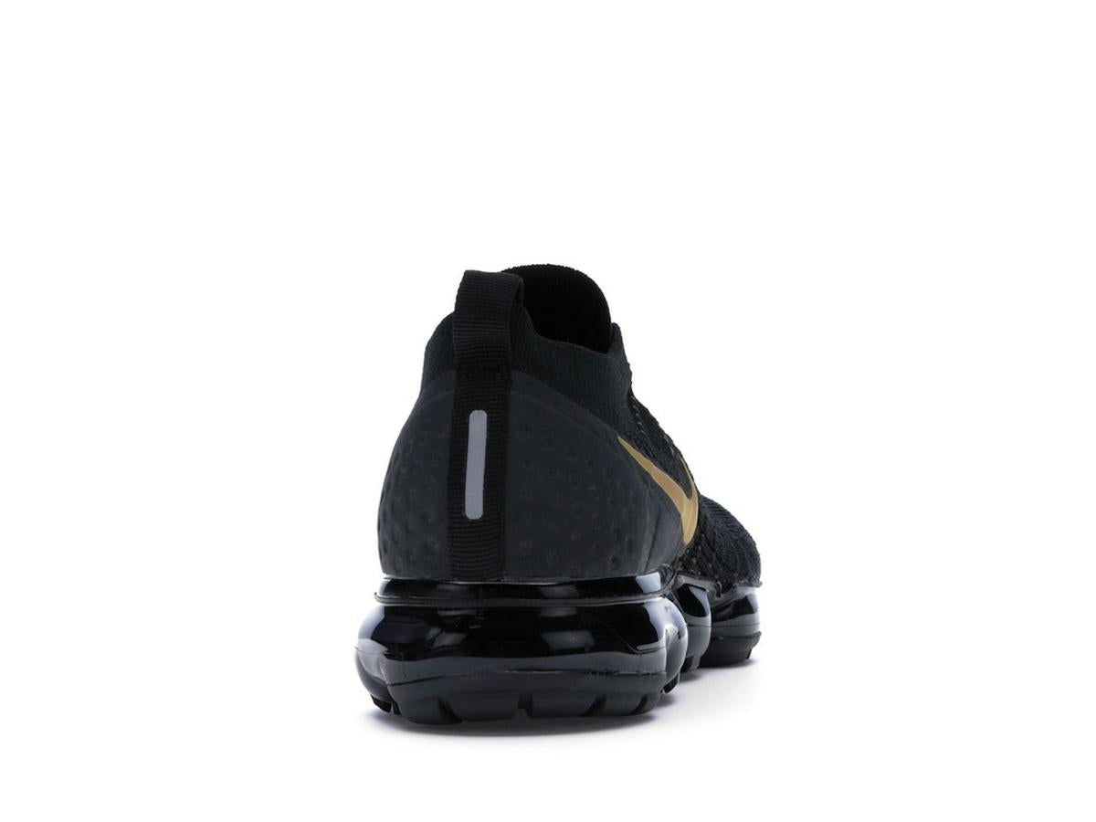 Nike Air VaporMax 2 Black Metallic Gold Women's - savito