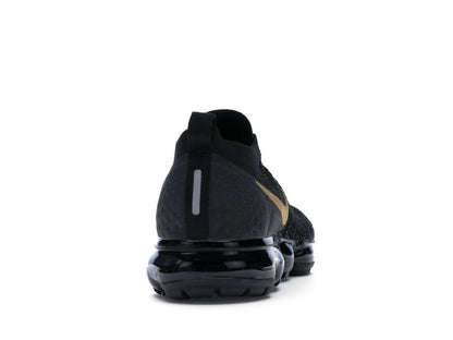 Nike Air VaporMax 2 Black Metallic Gold Women's - savito
