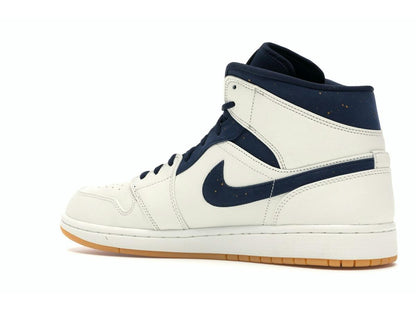 Jordan 1 Retro Mid Jeter AH6342-104 SAIL BRONZE COLLEGE NAVY - savito