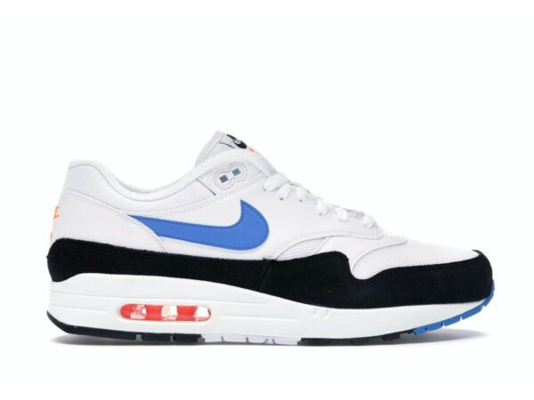 Nike Air Max 1 White Photo Blue Black Total Orange AH8145-112 - savito