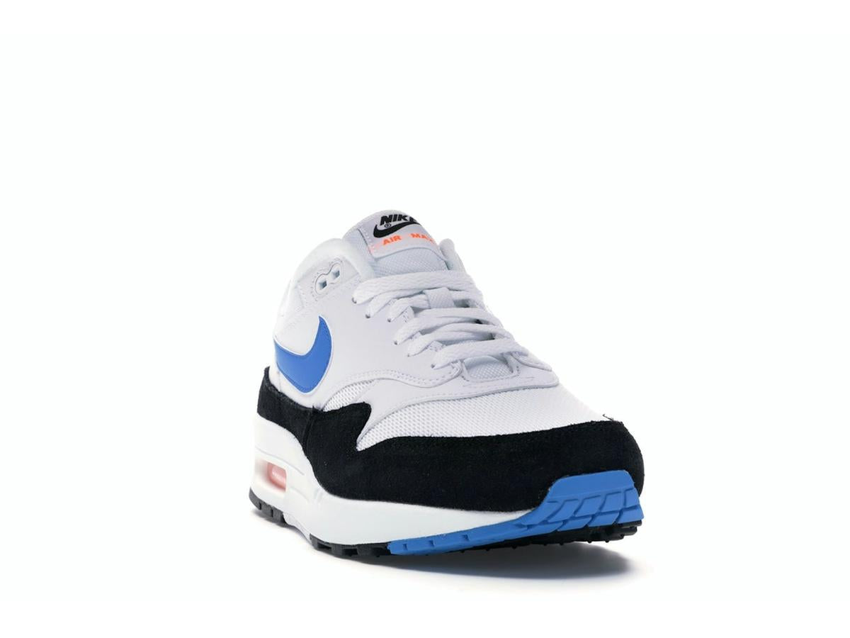 Nike Air Max 1 White Photo Blue Black Total Orange AH8145-112 - savito