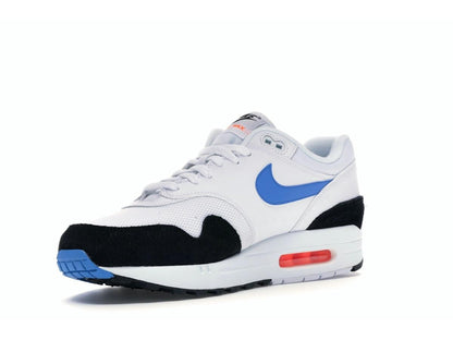 Nike Air Max 1 White Photo Blue Black Total Orange AH8145-112 - savito