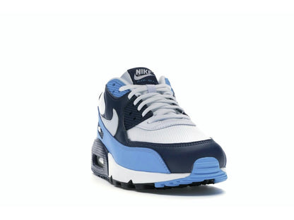 Nike Air Max 90 UNC Sneakers White Pure Platinum University Blue Midnight Navy AJ1285-105 - savito