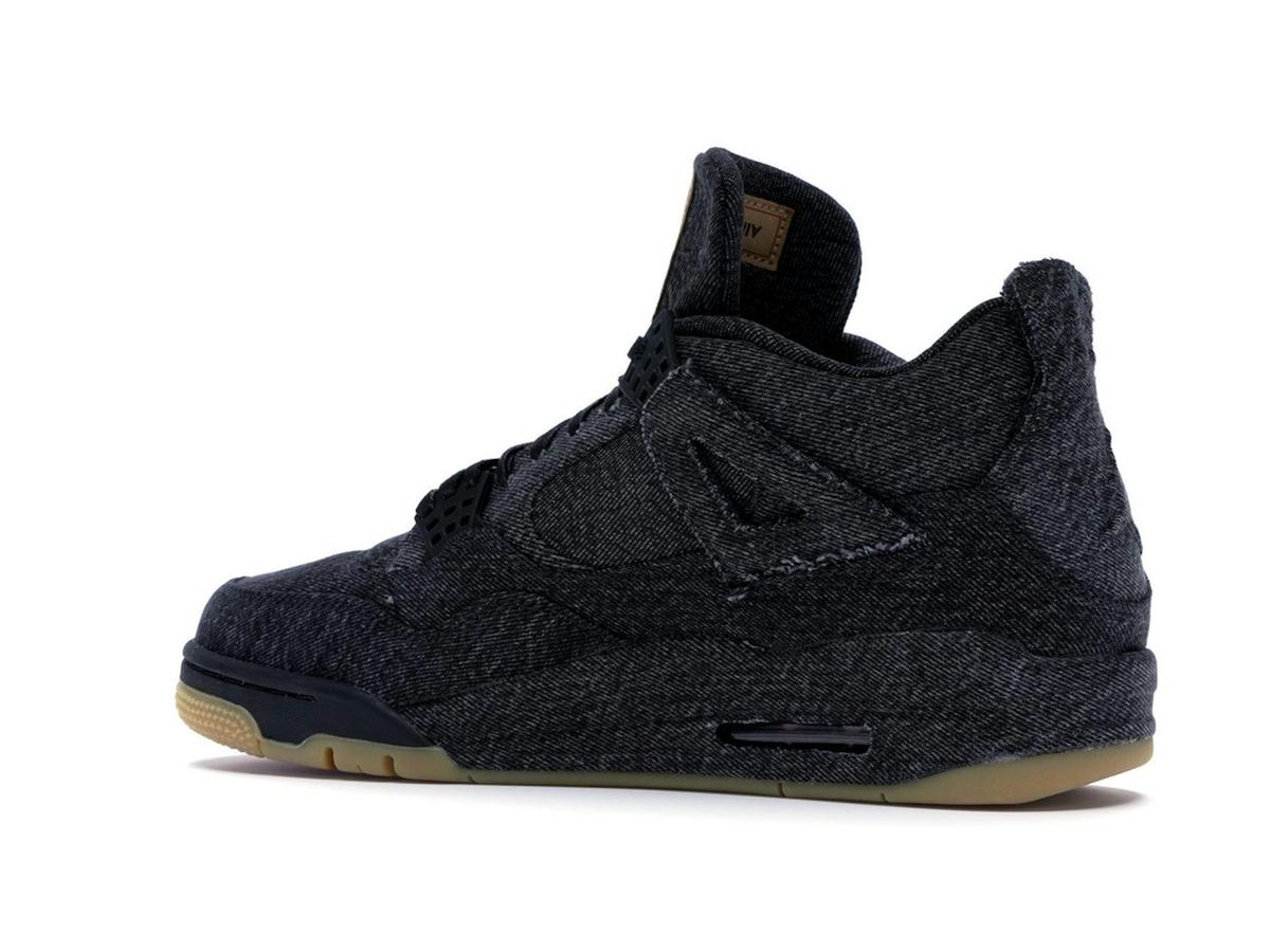 Jordan 4 Retro Levi's Black (Blank Tag) AO2571-001 - savito