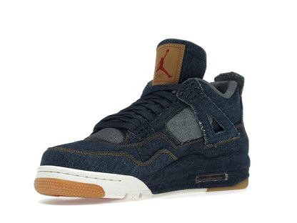 Jordan 4 Retro Levi's Denim Blank Tag DENIM/GAME RED AO2571-401 - savito