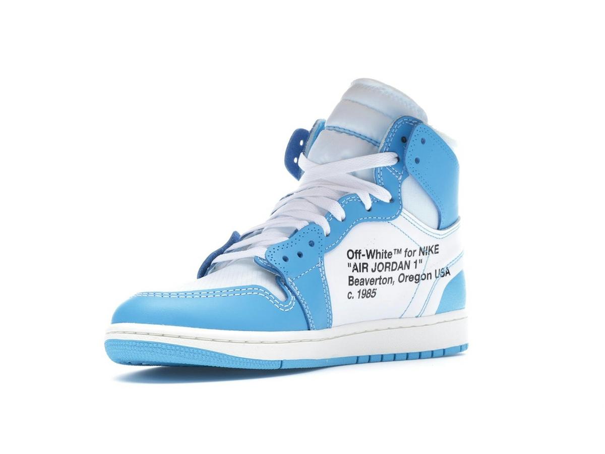 Jordan 1 Retro High Off-White University Blue 'UNC' AQ0818-148 - savito