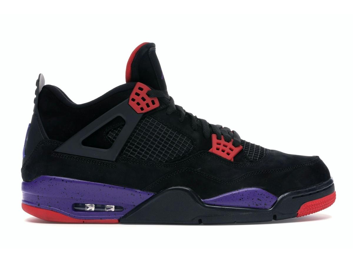 Jordan 4 Retro Raptors Drake OVO (2019) Black Court Purple University Red AQ3816-056 - savito