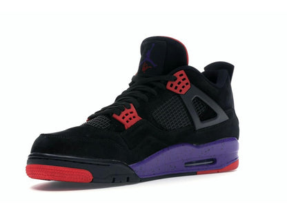 Jordan 4 Retro Raptors Drake OVO (2019) Black Court Purple University Red AQ3816-056 - savito