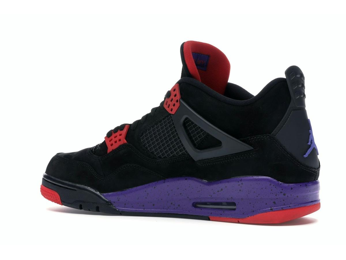 Jordan 4 Retro Raptors Drake OVO (2019) Black Court Purple University Red AQ3816-056 - savito