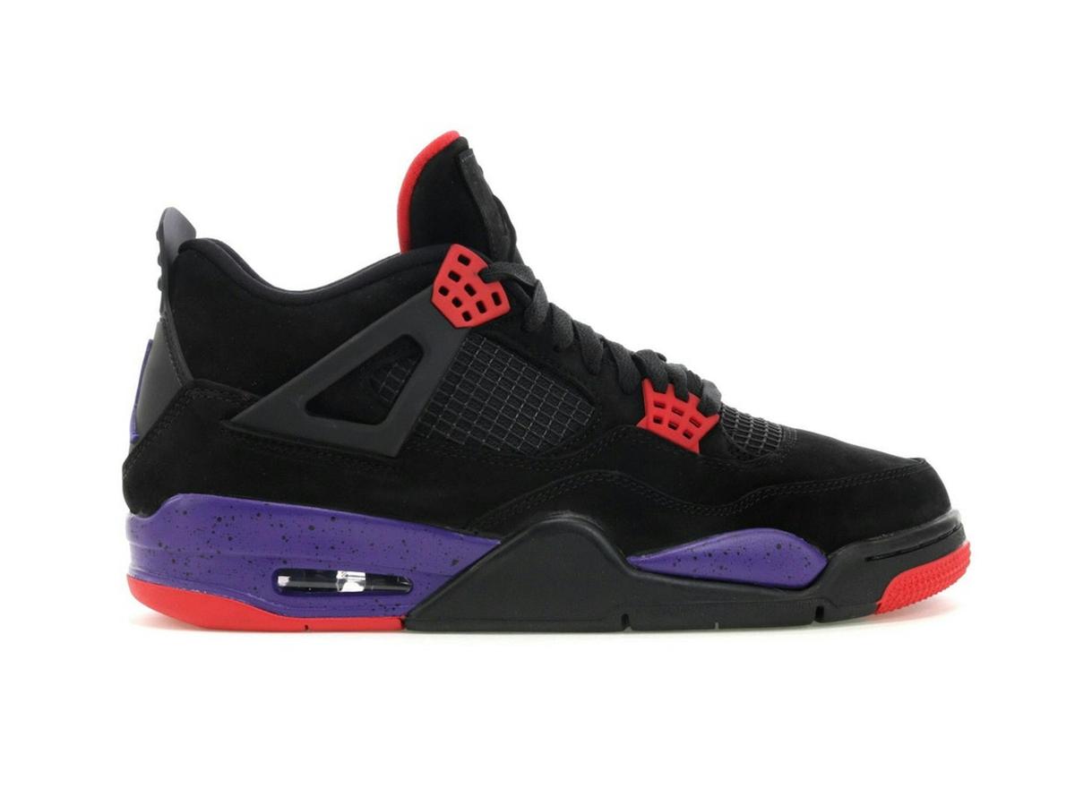 Jordan 4 Retro Raptors (2018) AQ3816-065 Black/Court Purple-University Red - savito