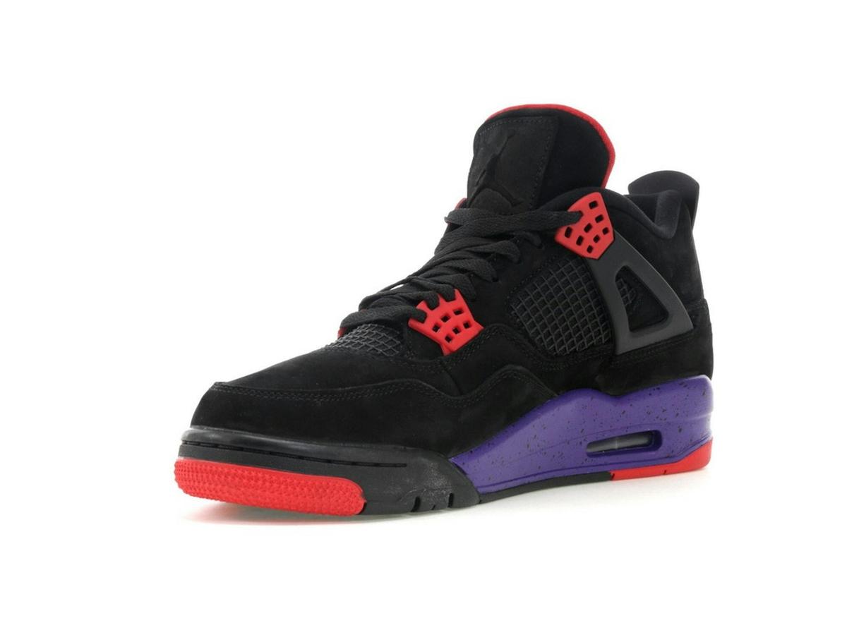 Jordan 4 Retro Raptors (2018) AQ3816-065 Black/Court Purple-University Red - savito