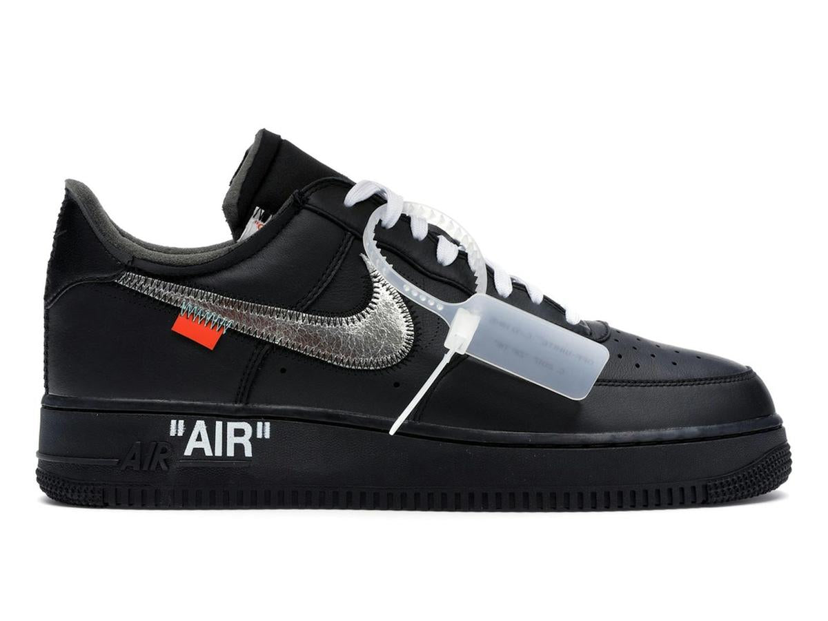 Nike Air Force 1 Low '07 Off-White MoMA (Without Socks) BLACK/METALLIC SILVER-BLACK AV5210-001 - savito