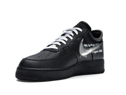 Nike Air Force 1 Low '07 Off-White MoMA (Without Socks) BLACK/METALLIC SILVER-BLACK AV5210-001 - savito