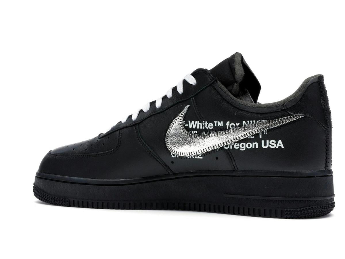 Nike Air Force 1 Low '07 Off-White MoMA (Without Socks) BLACK/METALLIC SILVER-BLACK AV5210-001 - savito