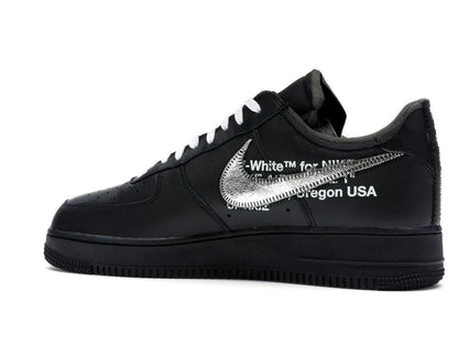 Nike Air Force 1 Low '07 Off-White MoMA (Without Socks) BLACK/METALLIC SILVER-BLACK AV5210-001 - savito