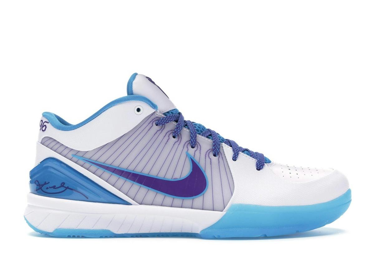 Nike Kobe 4 Protro Draft Day Hornets White Varsity Purple Orion Blue AV6339-100 - savito