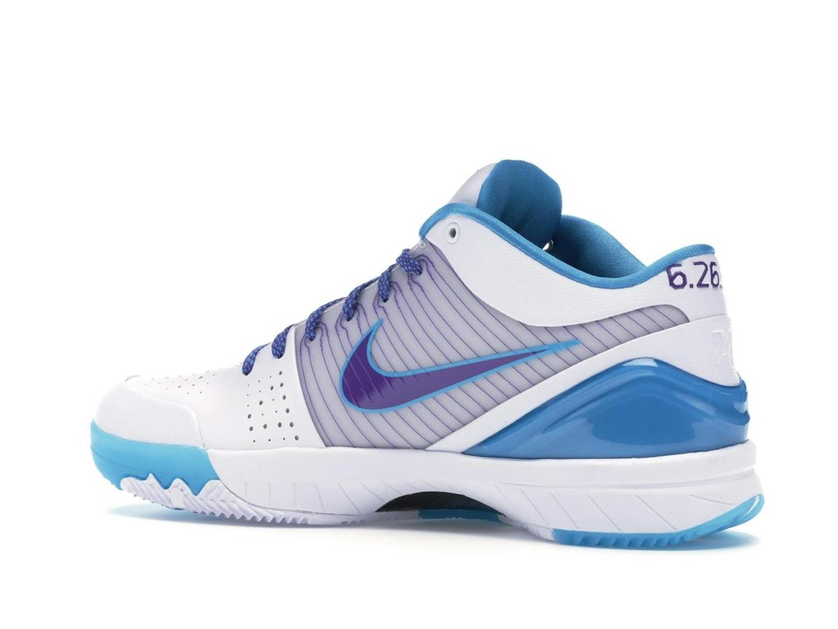 Nike Kobe 4 Protro Draft Day Hornets White Varsity Purple Orion Blue AV6339-100 - savito
